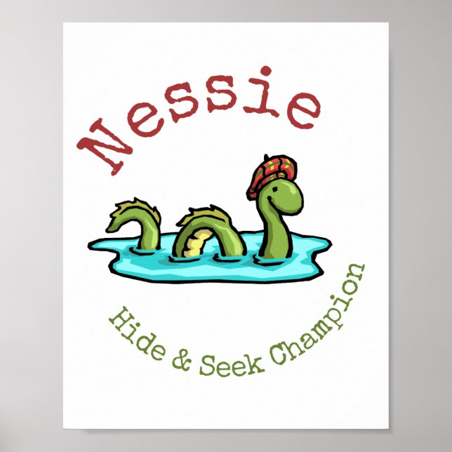 Poster Nessie, o monstro do Ness Loch (Frente)