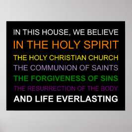 Poster Nesta casa, acreditamos