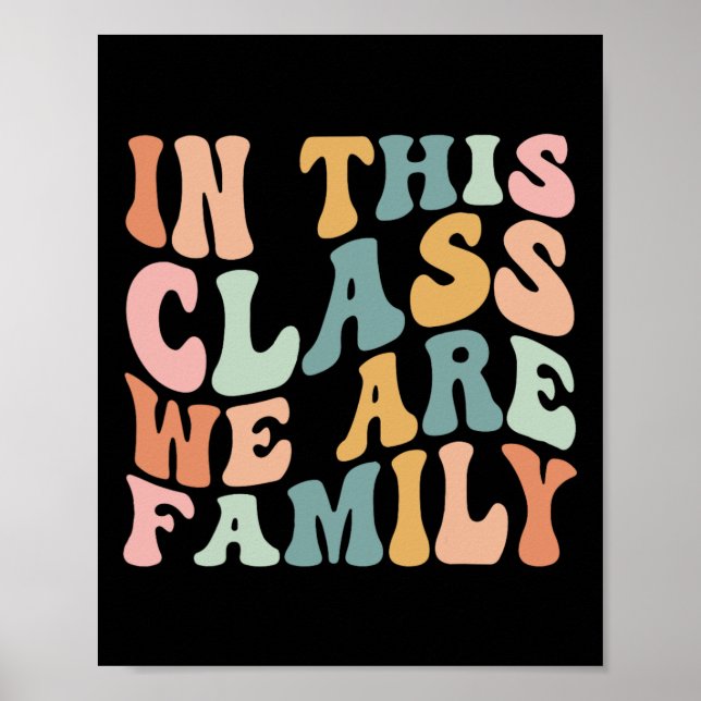 Poster Nesta Classe, Somos Familiares De Volta Ao Ensino (Frente)