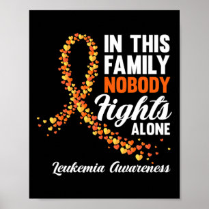 Poster Nesta Família Ninguém Luta Sozinha Com O Cancer Da