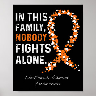 Poster Nesta Família Ninguém Luta Sozinha Com O Cancer Da