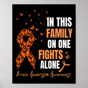 Poster Nesta Família Ninguém Luta Sozinho Aneurisma Cereb
