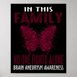 Poster Nesta Família Ninguém Luta Sozinho Aneurisma Cereb