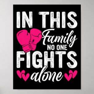 Poster Nesta Família Ninguém Luta Sozinho Com O Cancer A