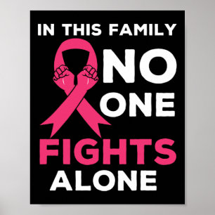 Poster Nesta Família Ninguém Luta Sozinho Com O Cancer Da