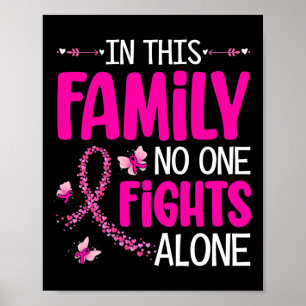 Poster Nesta Família Ninguém Luta Sozinho Com O Cancer Da