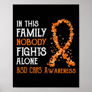 Poster Nesta Família Ninguém Luta Sozinho Com O RSD CRPS