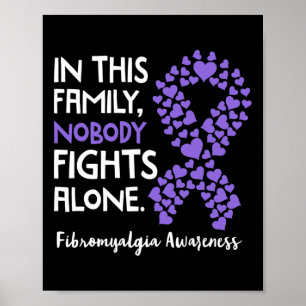 Poster Nesta Família Ninguém Luta Sozinho - Fibromialgia