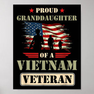 Poster Neta Orgulhosa De Um Veterano Do Memorial De Guerr