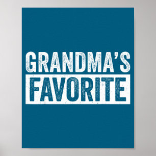 Poster Neto favorito da vovó engraçado Granhild neta