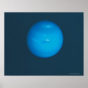 Poster Netuno, atmosfera azul esverdeado dinâmica