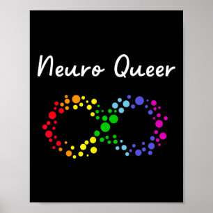 Poster Neuro Queer! Orgulho gay Lgbtq! Neurodiversos Auti