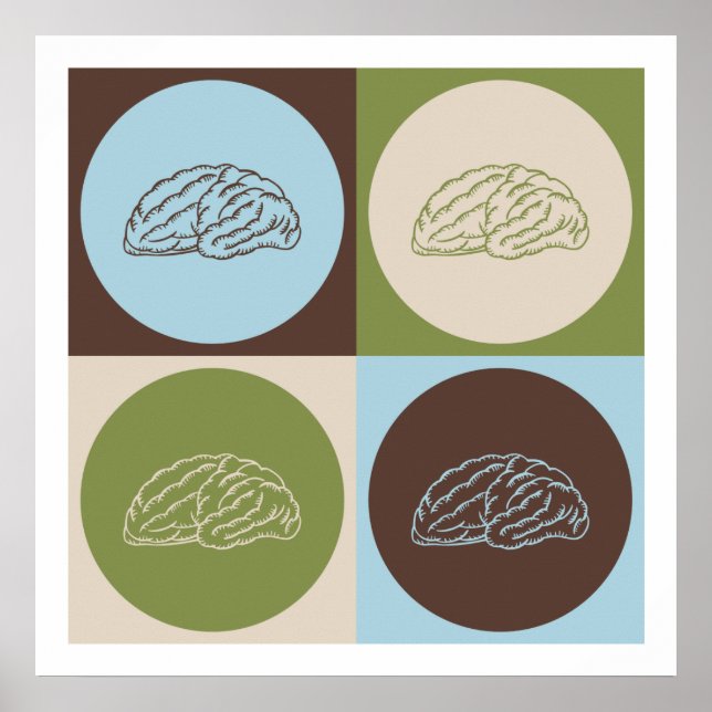 Póster Neurociência de arte pop (Frente)