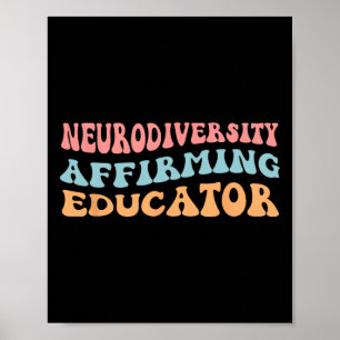 Poster Neurodiversidade afirmando educador