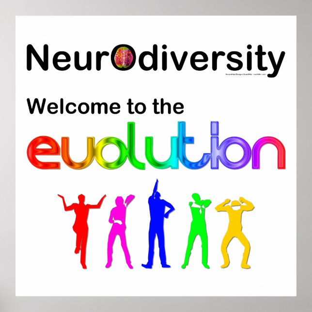 Póster Neurodiversidade Bem-vindo à Evolução (Frente)