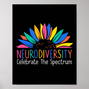 Poster Neurodiversidade Celebra Autismo Do Cérebro Do Esp