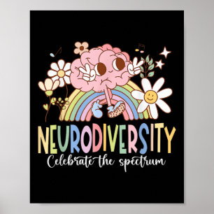 Poster Neurodiversidade Celebra Autismo Do Cérebro Do Esp