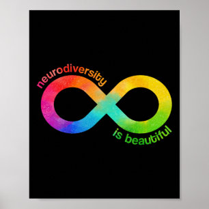 Poster Neurodiversidade é um belo autismo Neurodivergente