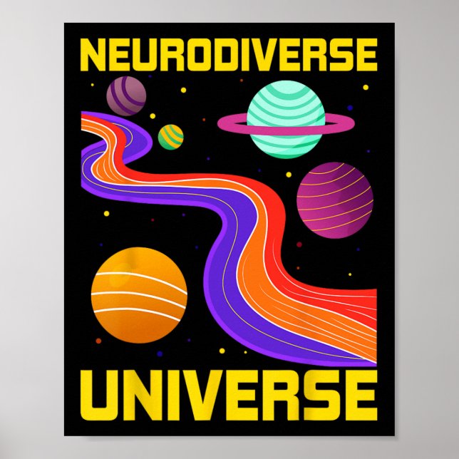 Poster Neurodiversificada Neurodiversidade Unificada Adhd (Frente)