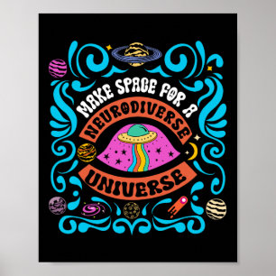 Poster Neurodiversificada Neurodiversidade Unificada Adhd