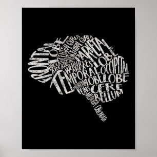 Poster Neurologista Enfermeiro Neurologista da Typografia