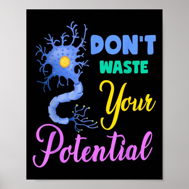 Poster Neuron, Não Desperdice Seu Potencial Neuroscien Ce (Frente)