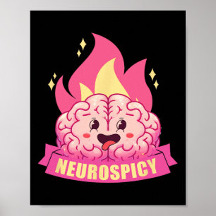 Poster Neurospicção Adhd Asd Autism Kawaii B