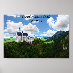 Poster Neuschwanstein Castle Bavaria Alemanha Fotografia