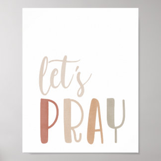 Poster Neutro Vamos Brincar Impressão, Arte de Parede IMP