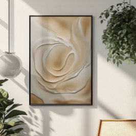 Poster Neutros Bege em Alta na Arte Abstrata