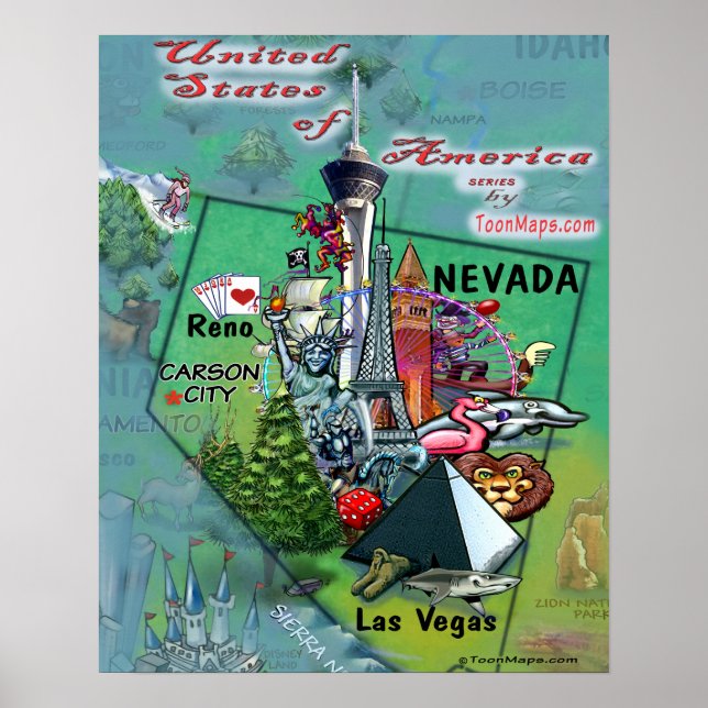 Póster Nevada EUA (Frente)
