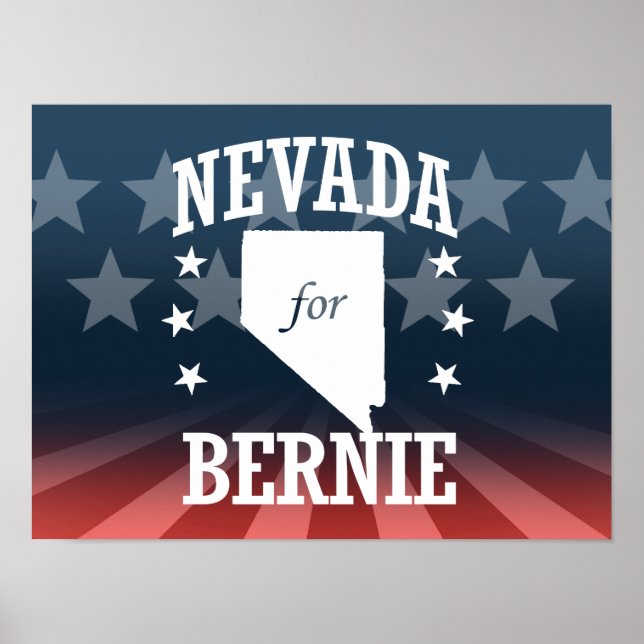 PÓSTER NEVADA PARA BERNIE SANDERS (Frente)