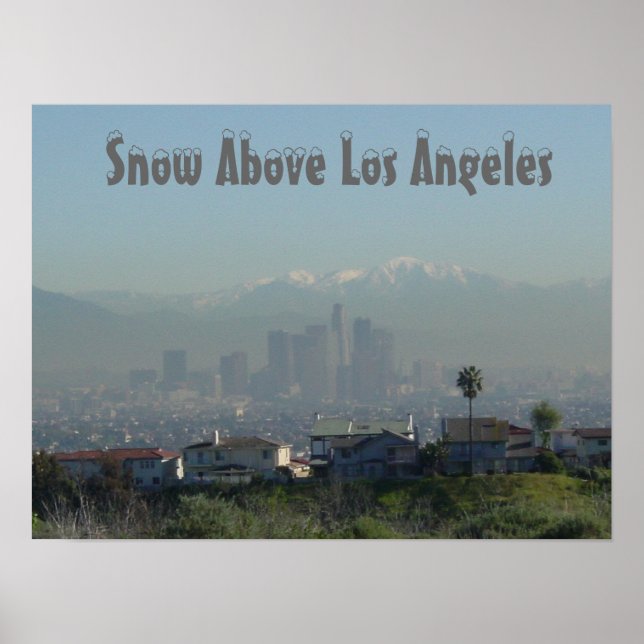 Póster Neve Acima de Los Angeles (Frente)