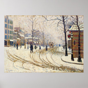 Póster Neve, Bulevar de Clichy, Paris por Paul Signac