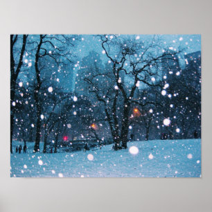Poster Neve da cidade do Nighttime