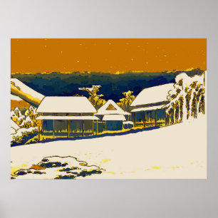 Póster Neve das Montanhas, Abstrato