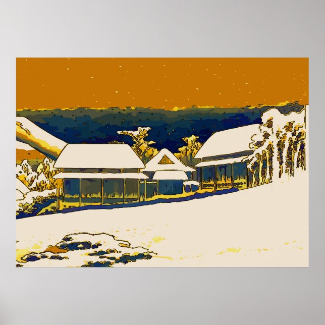 Póster Neve das Montanhas, Abstrato (Frente)