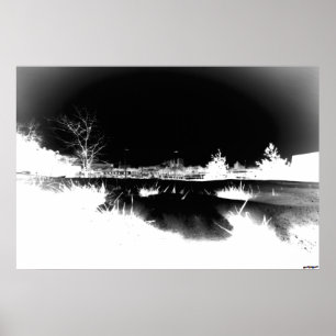 Póster Neve de derretimento - negativo