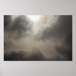 Poster Neve durante um dia parcialmente nublado