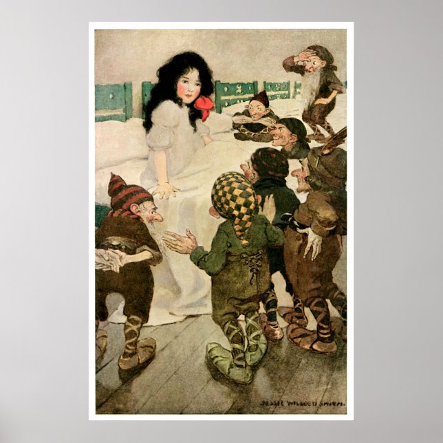 Póster "Neve e os Sete Homens Pequenos" (Frente)