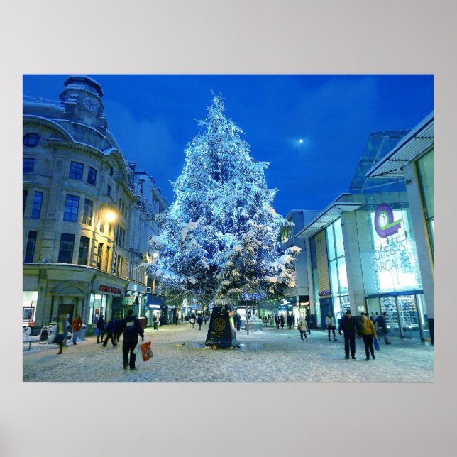 Póster Neve em Cardiff (Frente)