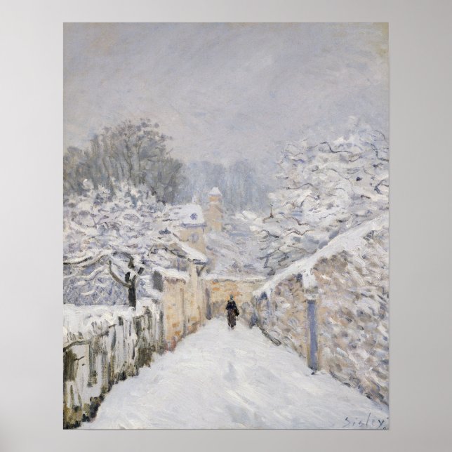 Póster Neve em Louveciennes, 1878 (Frente)