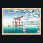 Poster Neve em Miyajima hanga paisagem invernal<br><div class="desc">Neve em Miyajima hanga paisagem invernal</div>