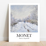 Poster Neve na Argentina por Claude Monet<br><div class="desc">Traga para casa uma história de arte com esta bela poster de Neve na Argentina pelo pintor impressionista francês Claude Monet. Pintado em 1875, este óleo na obra-prima da canvas retrata o município natal de Monet, na Argentina, enquanto estava sob um cobertor de neve durante o inverno de 1874-1875. É...</div>