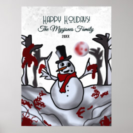 Poster Neve na Floresta de Férias Cérebro