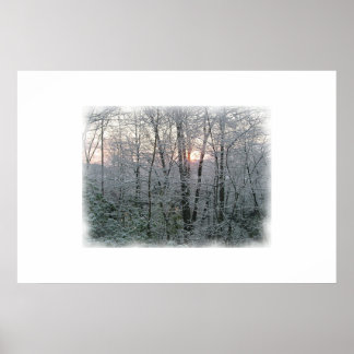 Póster Neve no amanhecer