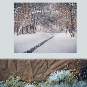 Poster Neve no lance do parque