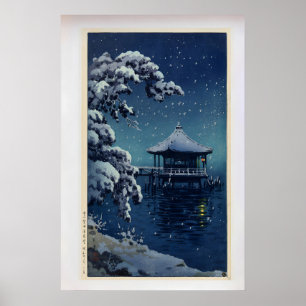 Poster Neve no Ukimido em Katada por Tsuchiya Koitsu