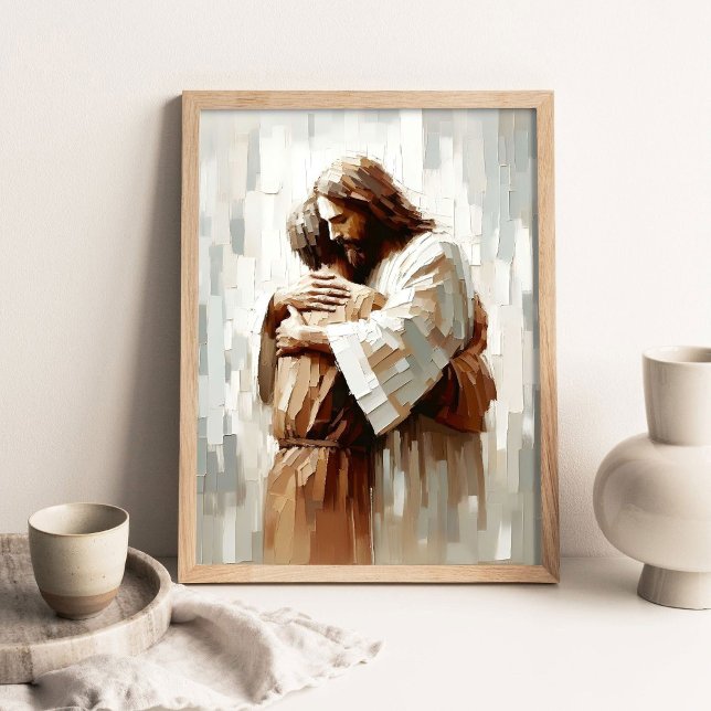 Poster Never-ending Support, Digital Christian Art, Jesus (Criador carregado)