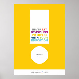 Poster Never Let Schooling